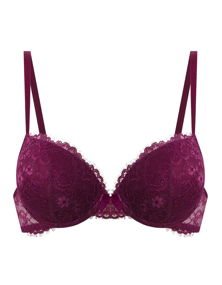 Lace Push-Up Plunge Bra