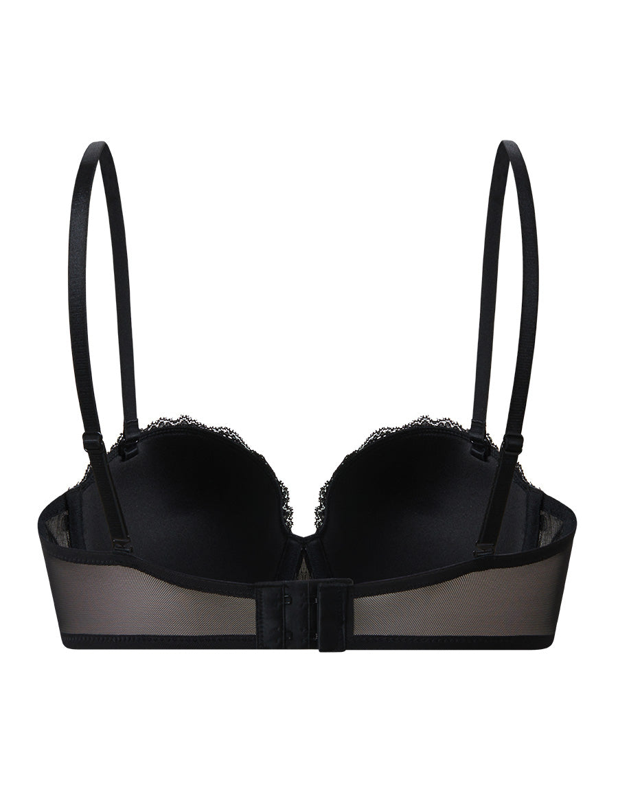 Black Chiffon Multiway Bra