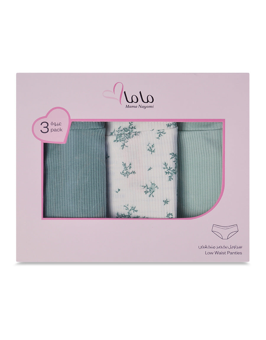 Ribbed Pack Of 3 Low Waist Brief