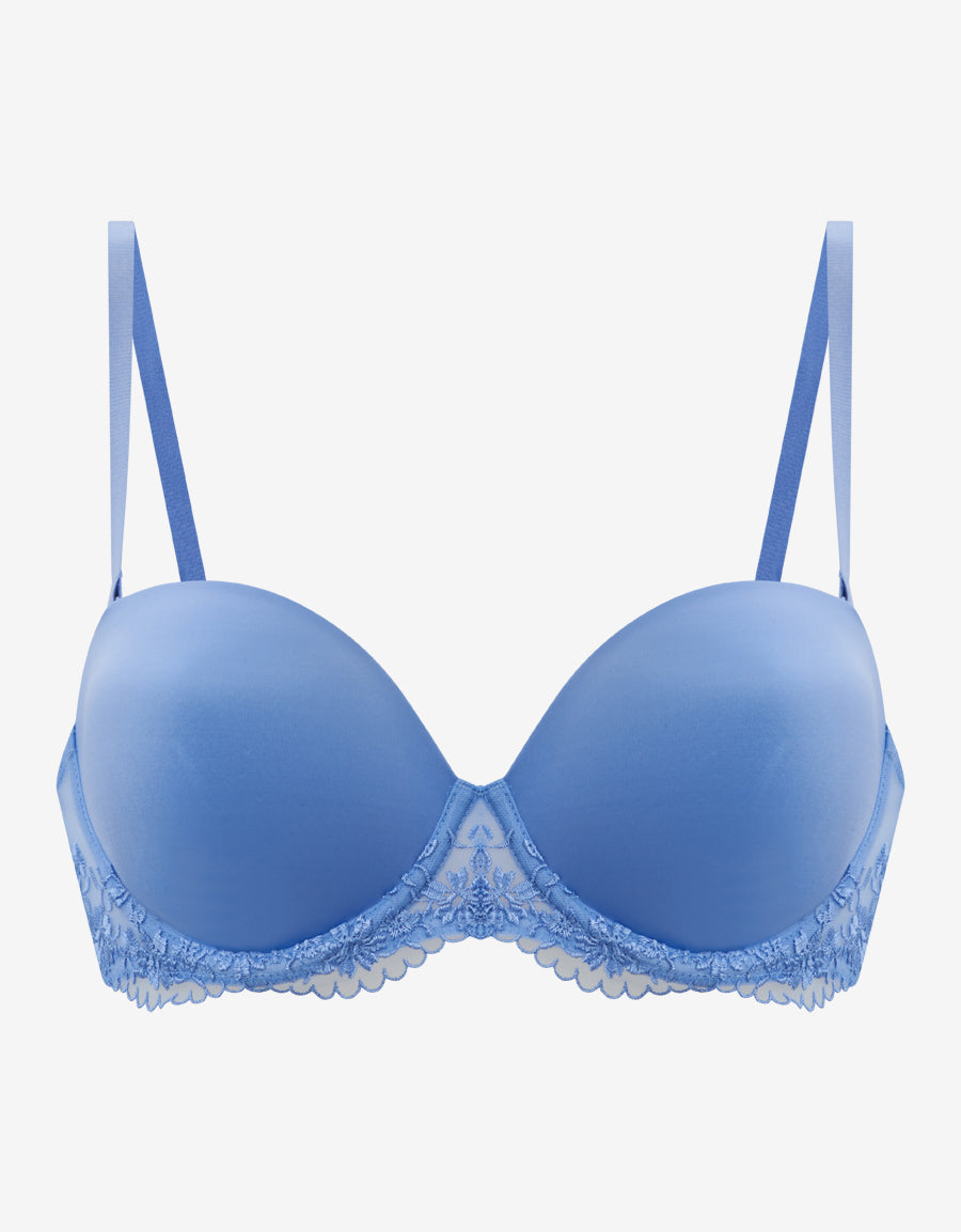 Embroidery Lightly Padded Multiway Bra