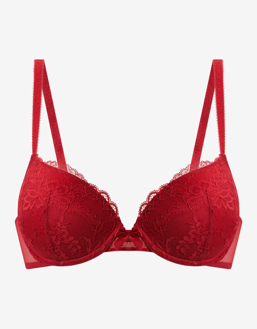 Lace Plunge Push-Up Bra