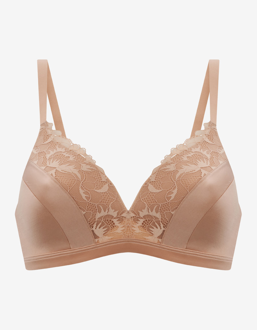 Nude Non Wired Plunge Bra