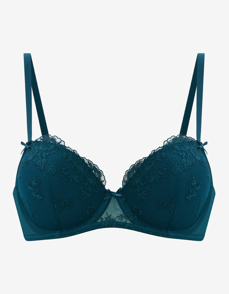 Embroidery Balconette Bra