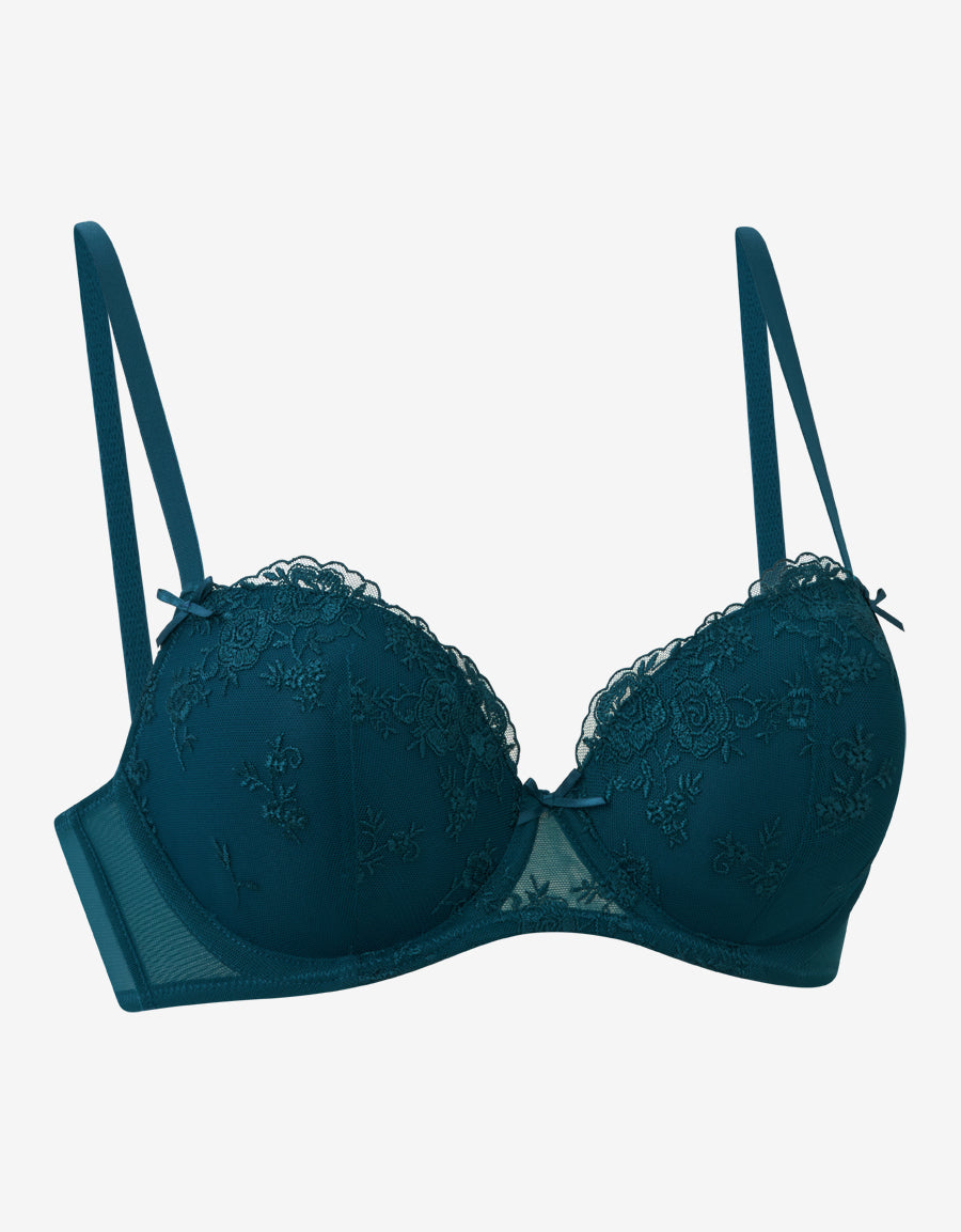 Embroidery Balconette Bra