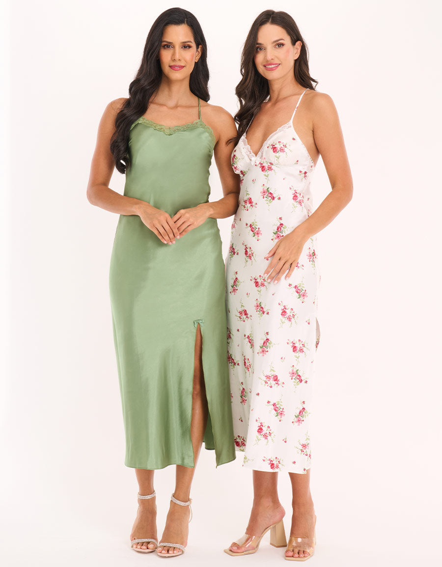 Floral 2 Long Dresses