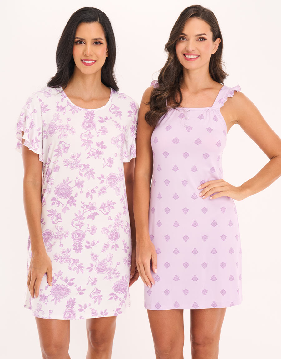 Lilac 2 Sleep Dresses