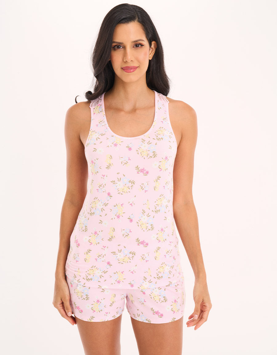 Floral Pink Boxer Set