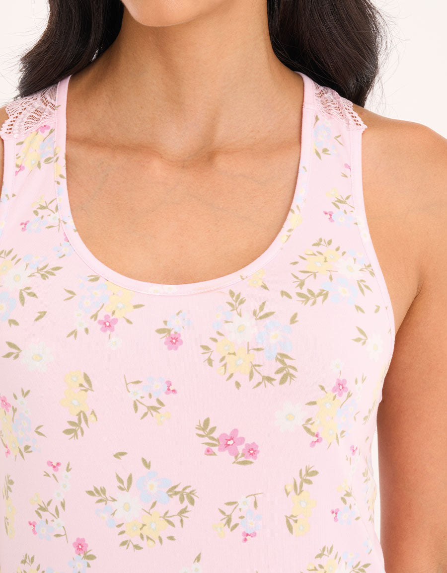 Floral Pink Boxer Set