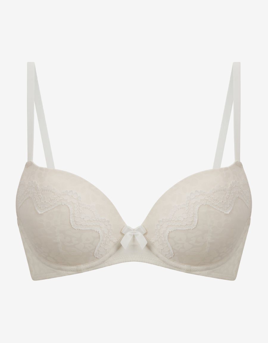 Satin Push-Up Balconette Bra