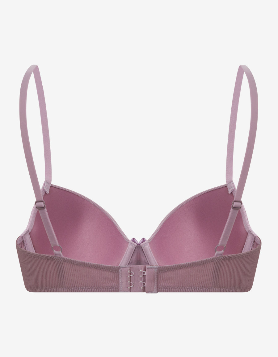 Ribbed Balconette Bra