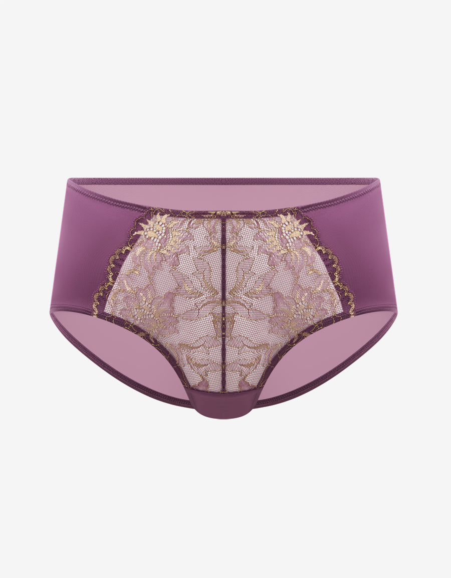 Lace And Microfibre Double Boxer