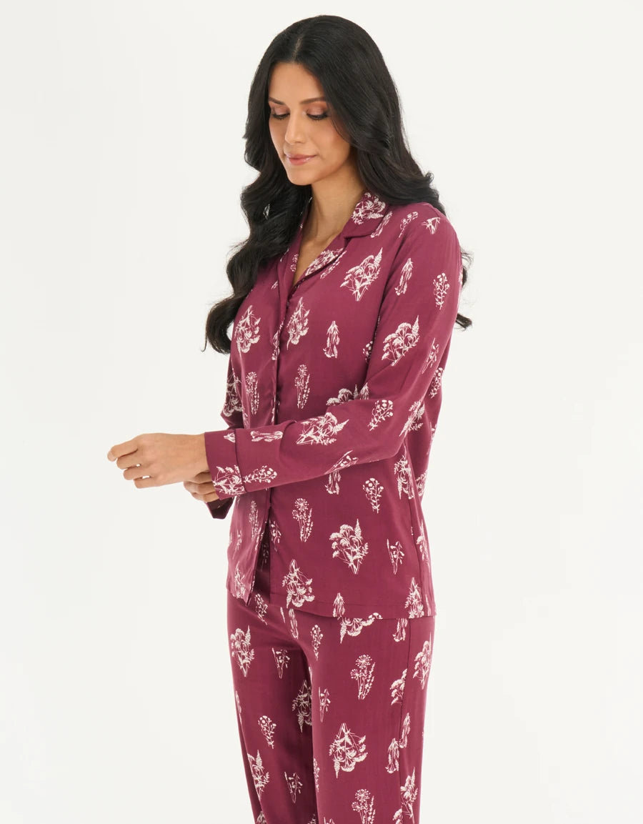 Floral Print Pajama Set