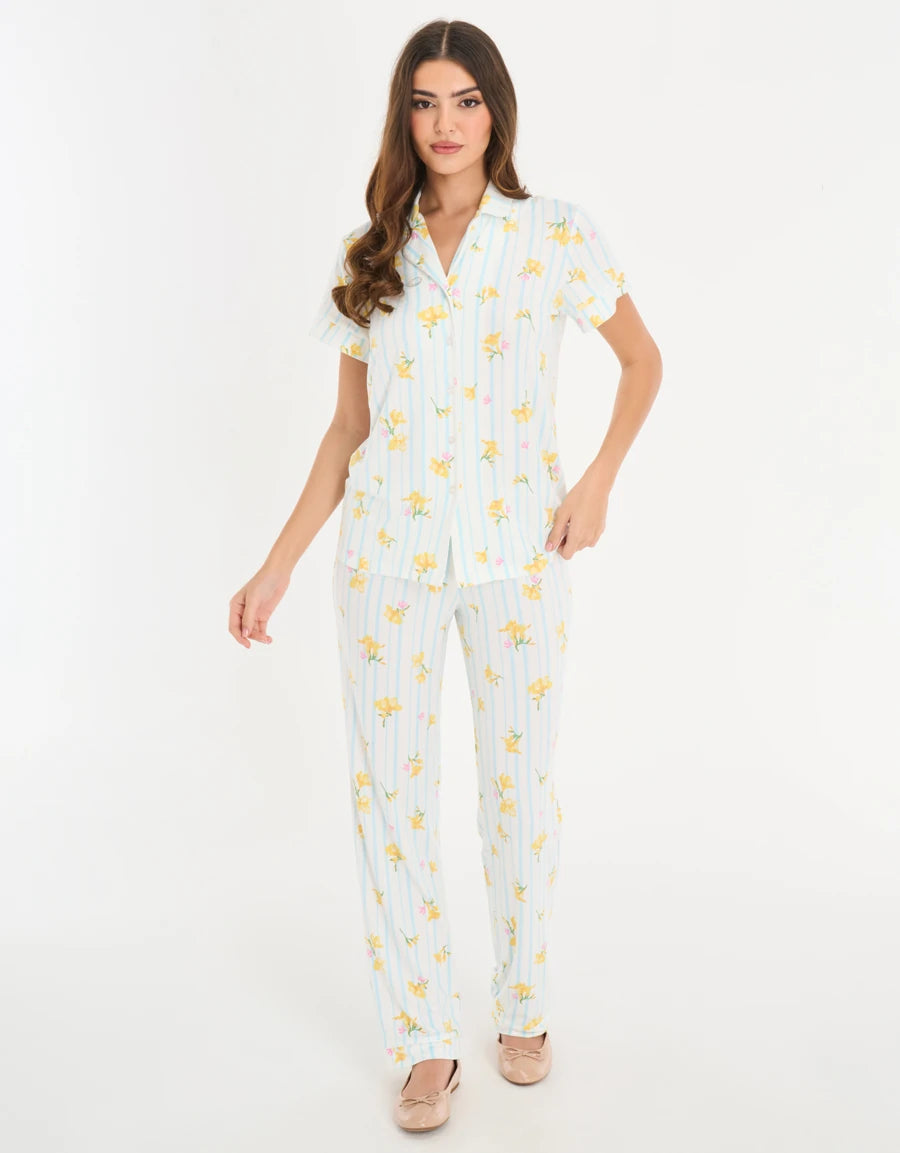 Floral Print Pajama Set