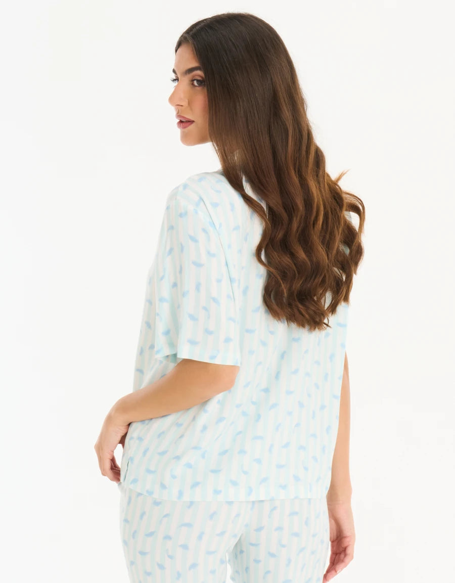 Floral Print Pajama Set