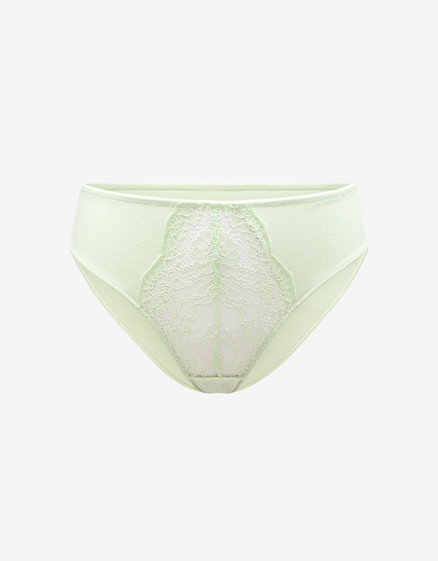 Microfiber Lace Bikini Panty