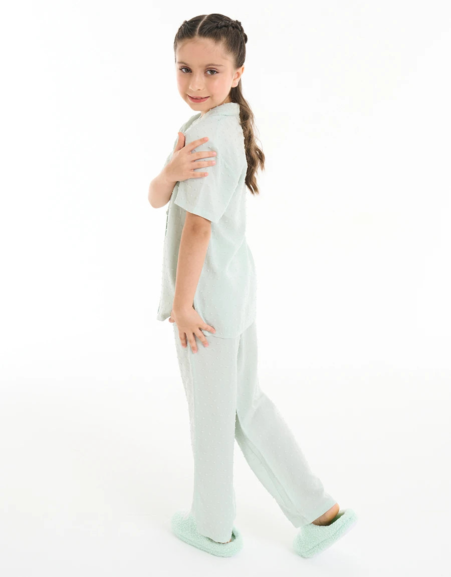 Viscose Dobby Pajama Set