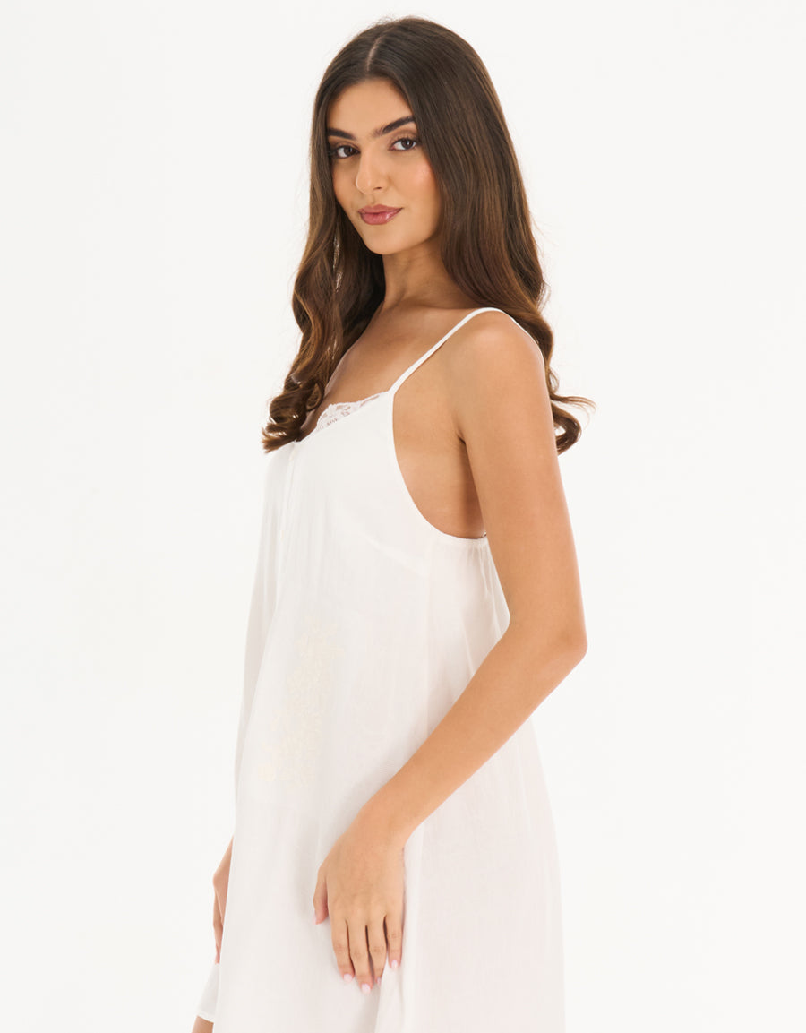 Short Nightdress in Ivory