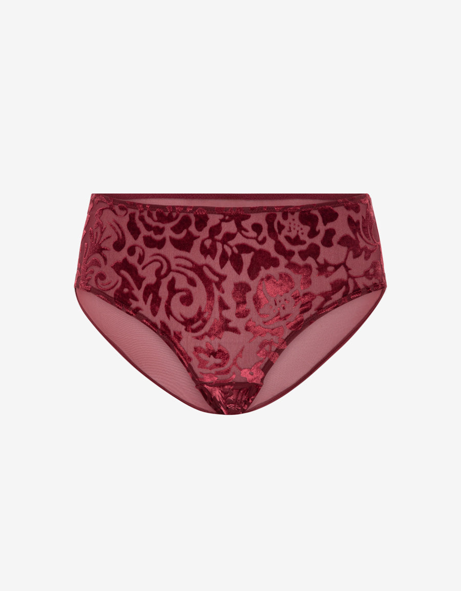 Velvet Burnout Boxer Panty
