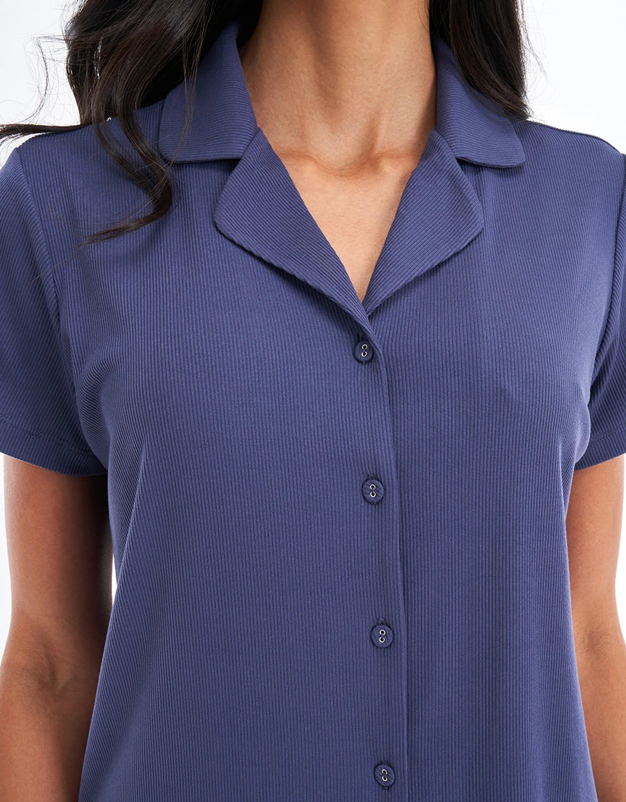 Ribbed Pajama Set