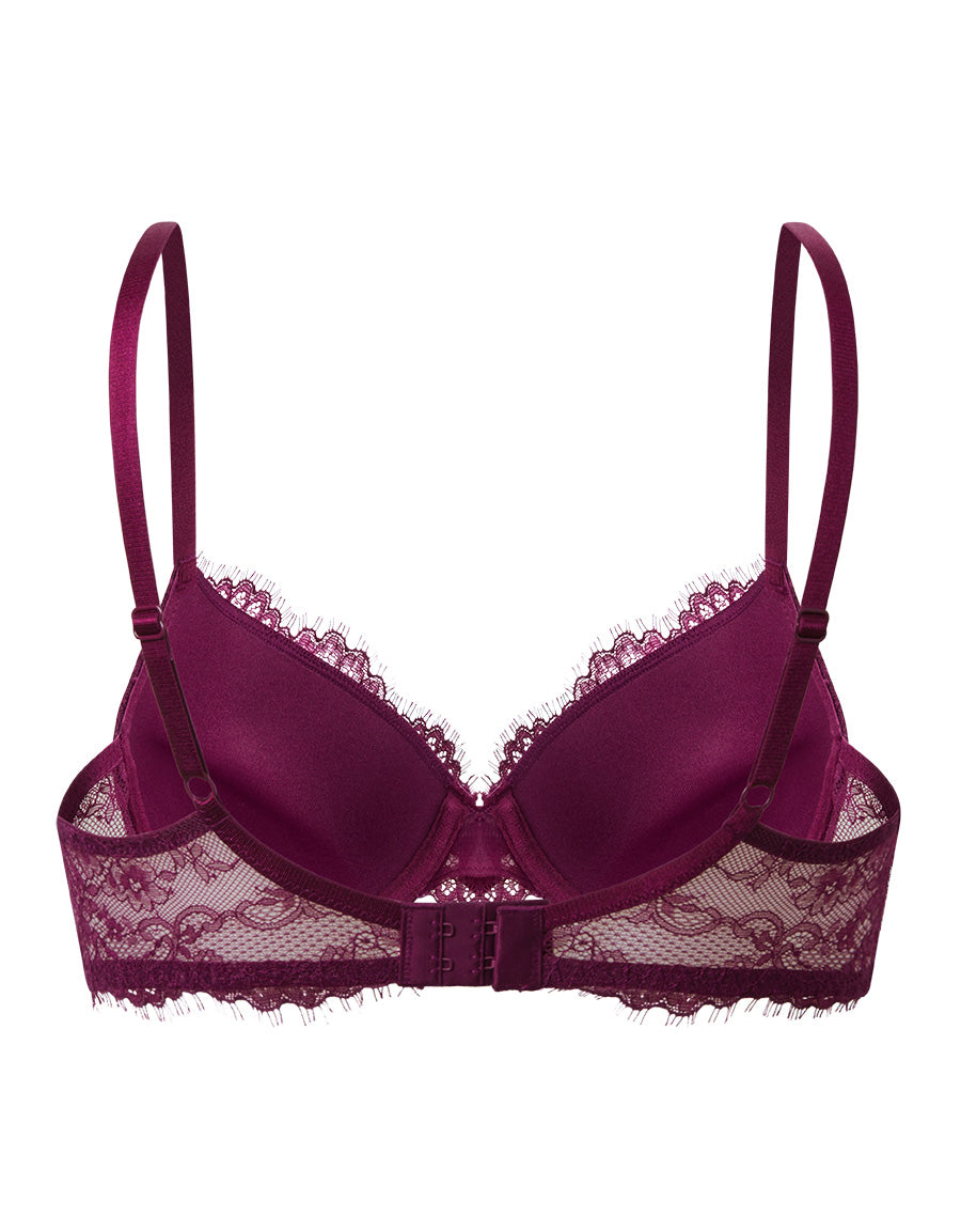 Lace Push-Up Plunge Bra