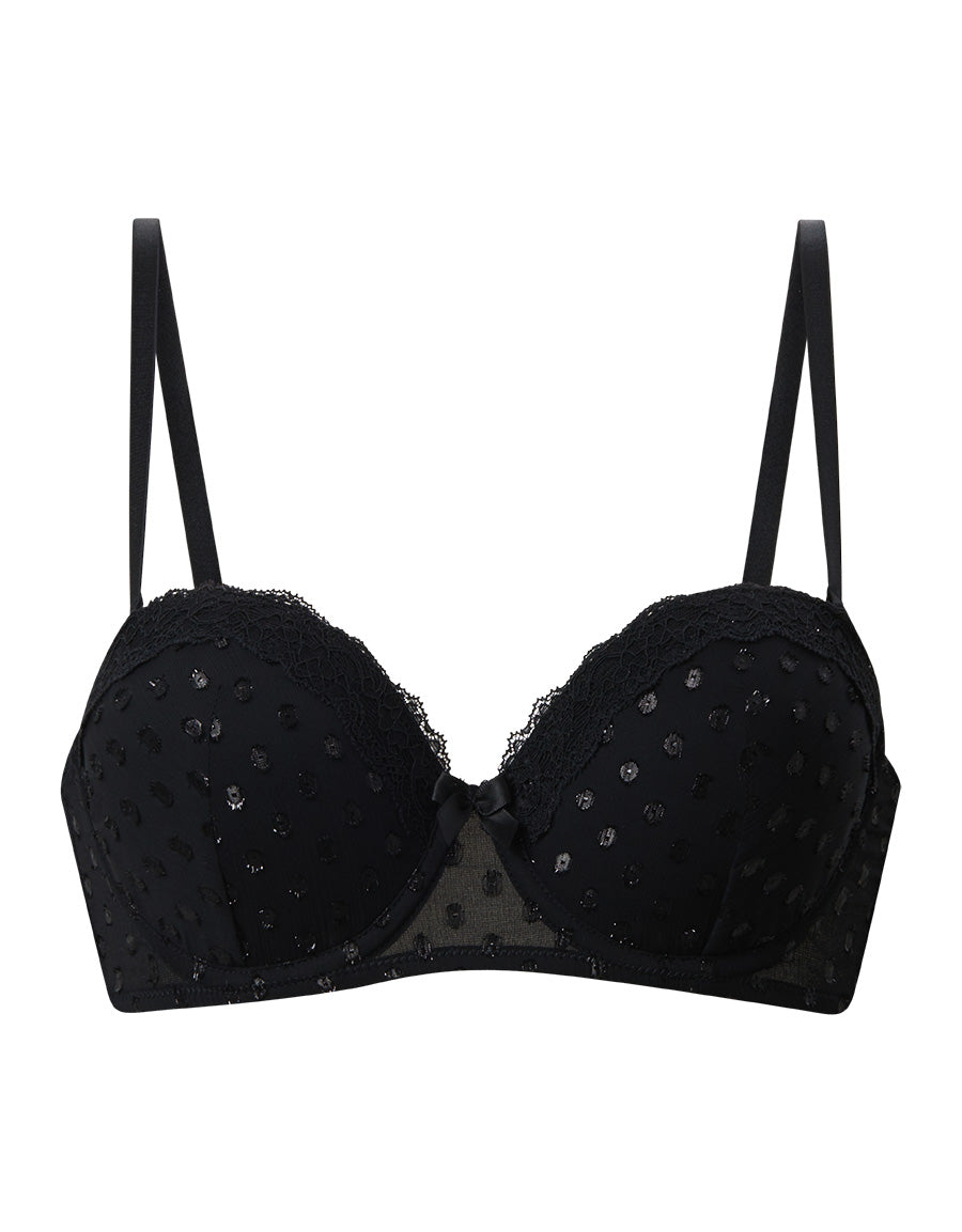 Black Chiffon Multiway Bra
