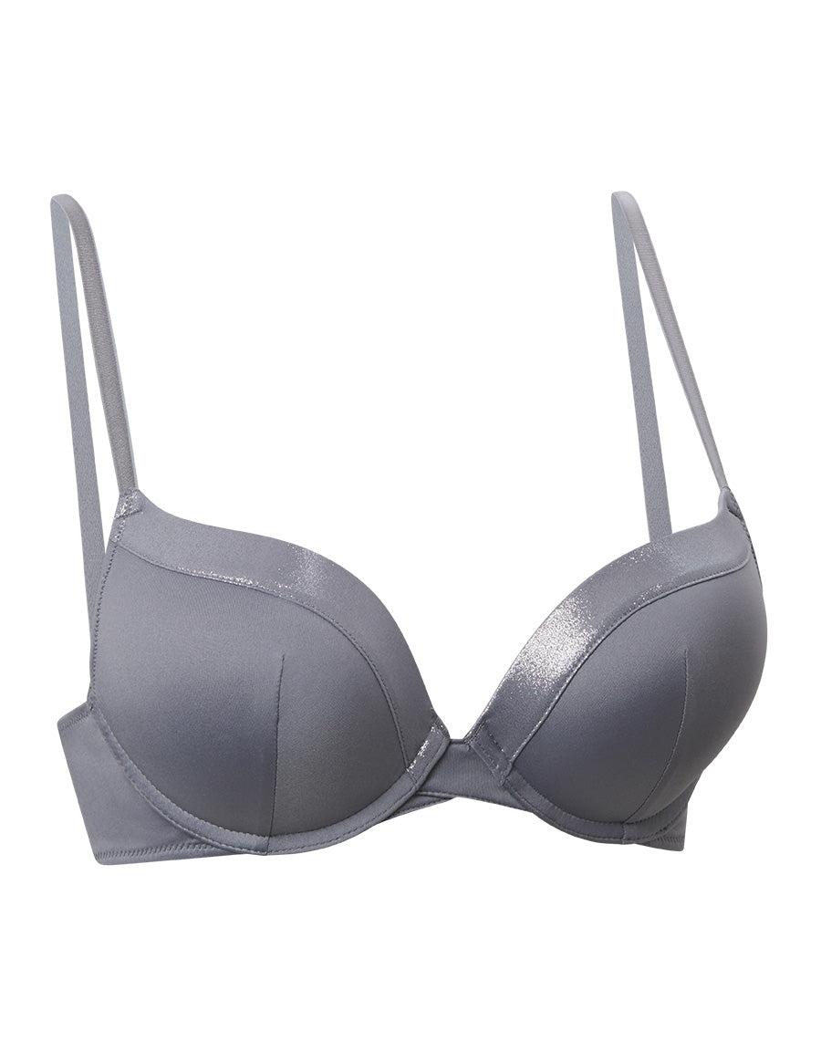 Double Push-Up Microfiber Plunge Bra
