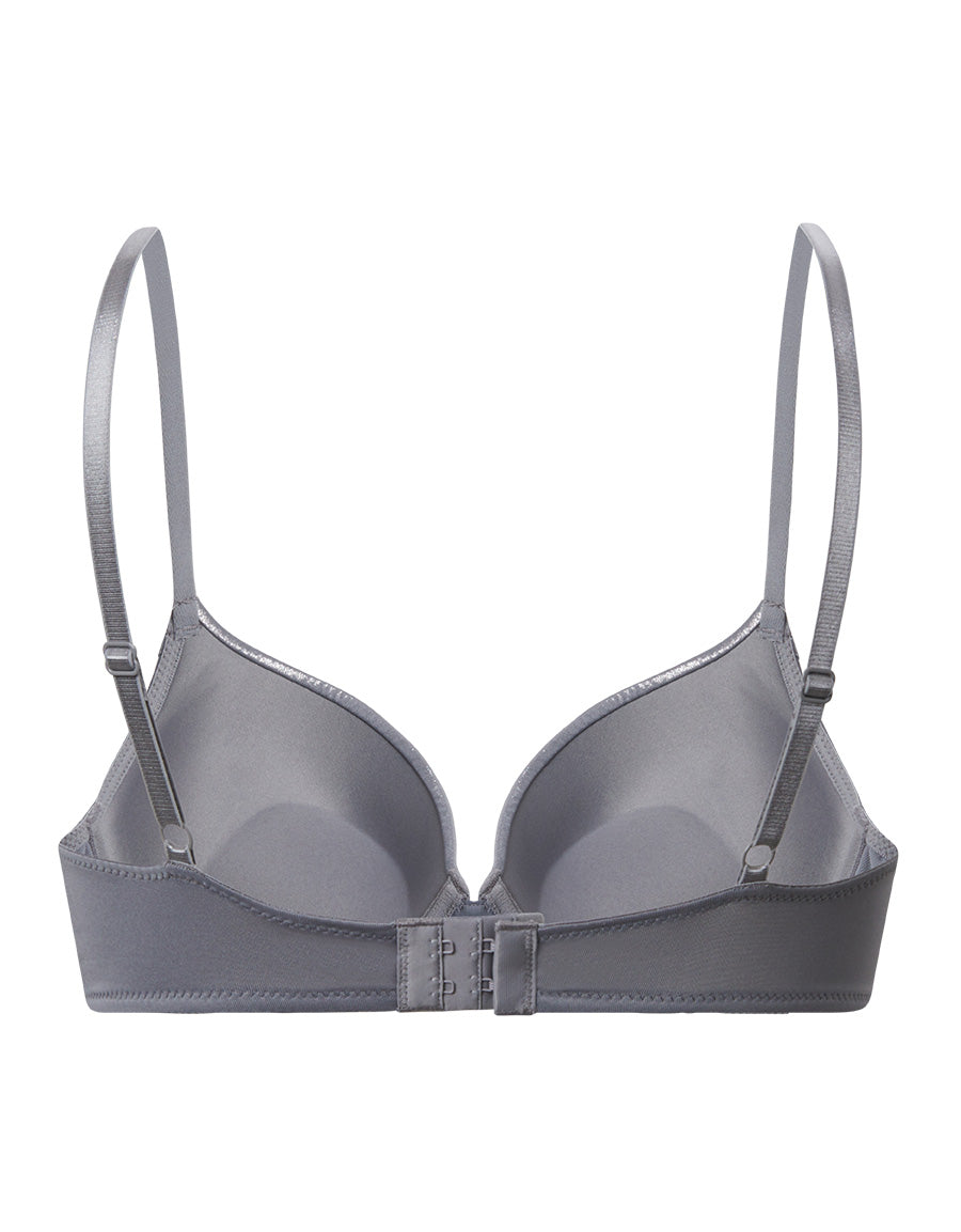 Double Push-Up Microfiber Plunge Bra