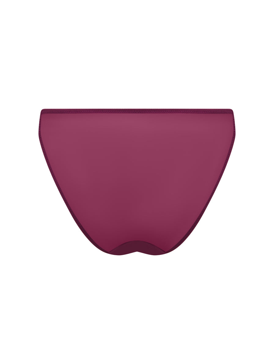 Floral Lace Dark Pink Tanga