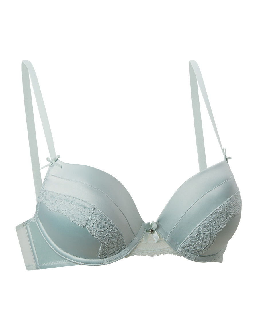 Satin Push-Up Plunge Bra