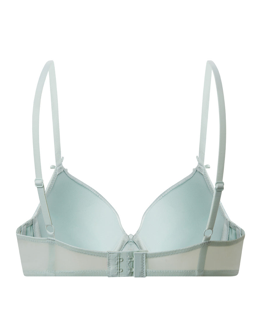 Satin Push-Up Plunge Bra