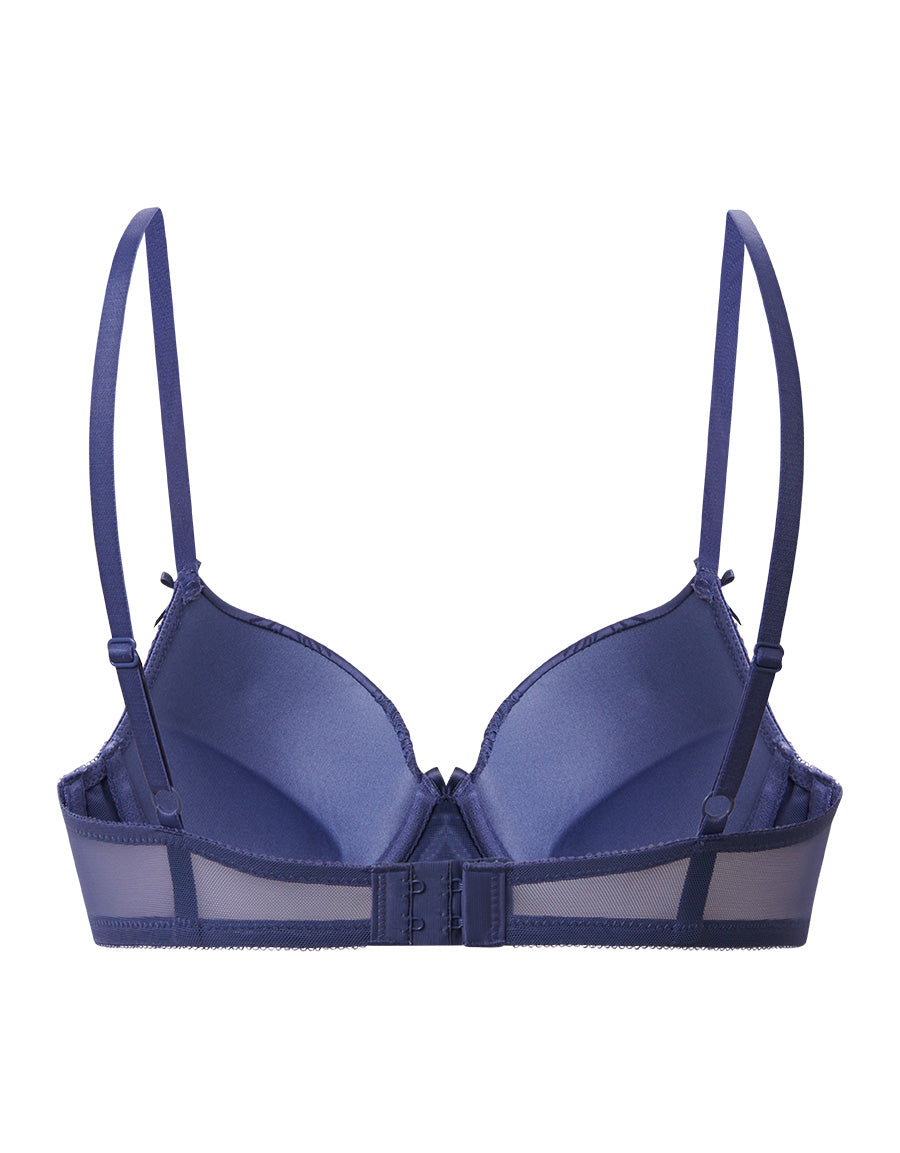 Satin Push-Up Plunge Bra