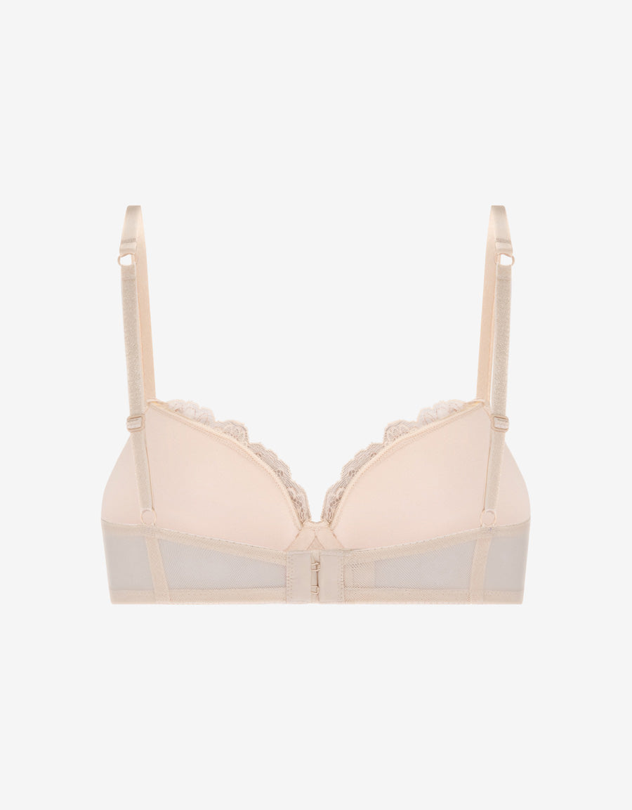 Lace Bridal Plunge Bra