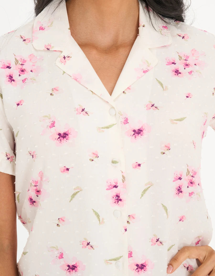 Floral Print Pajama Set