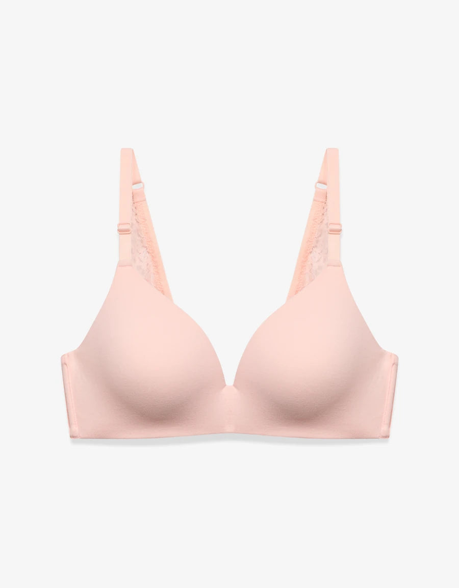 Lace-Trim Push-Up Plunge Bra