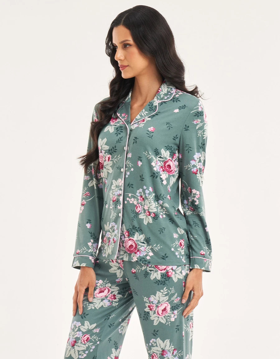 Floral Print Pajama Set