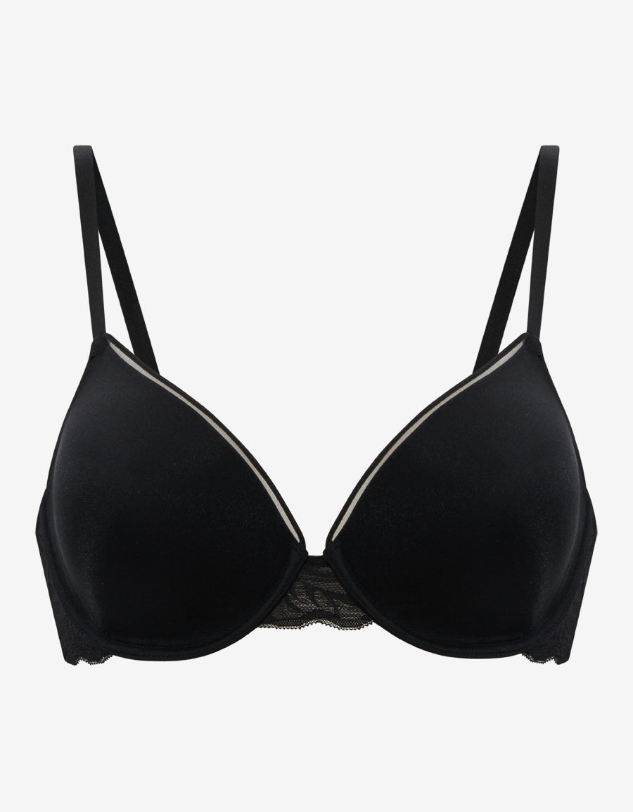 Mesh Lightly Padded Plunge Bra