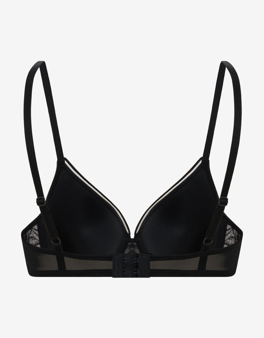 Mesh Lightly Padded Plunge Bra