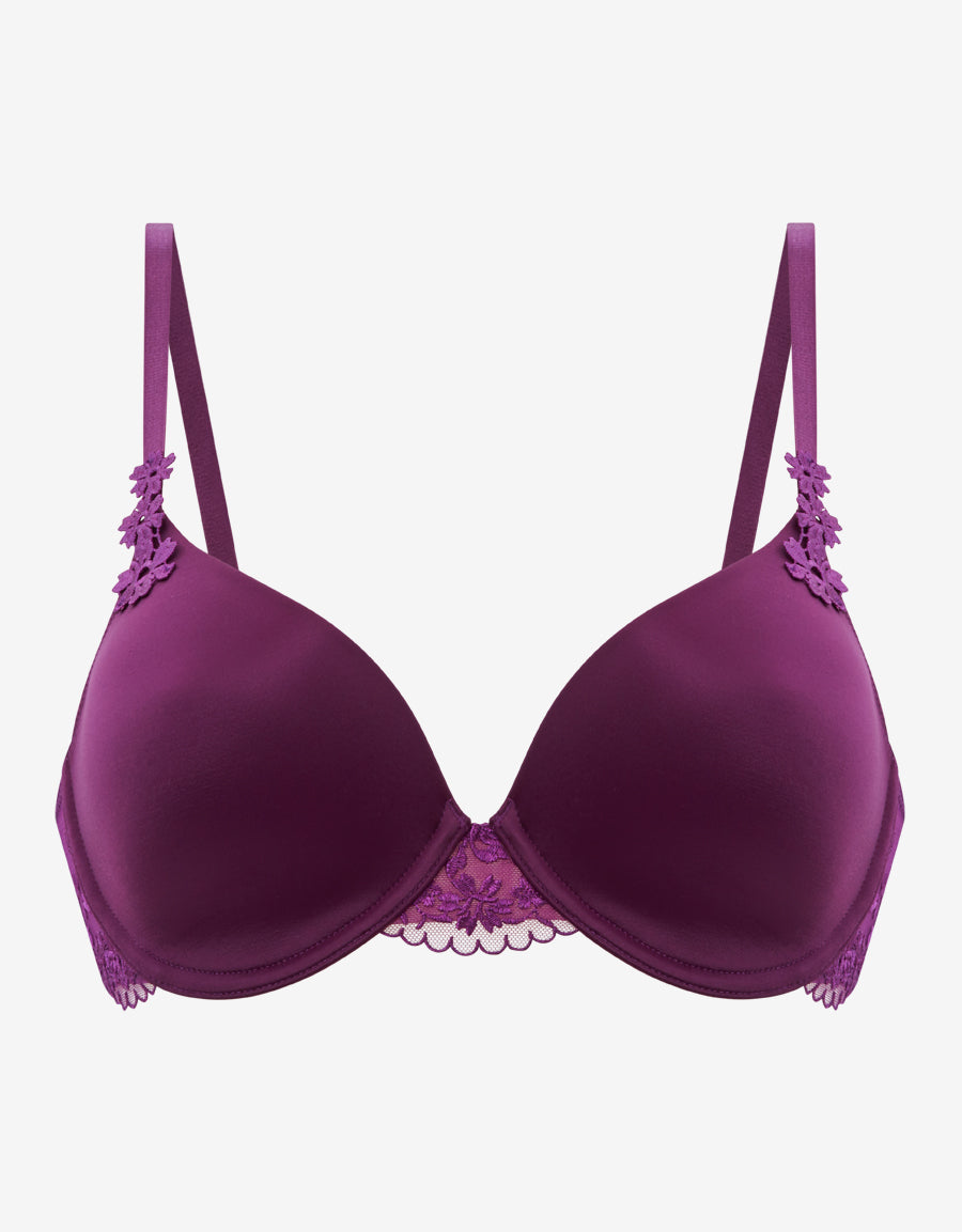 Microfibre Lightly Padded Plunge Bra
