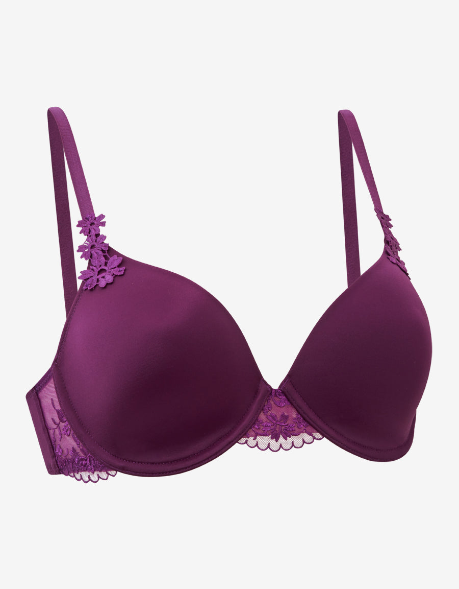 Microfibre Lightly Padded Plunge Bra