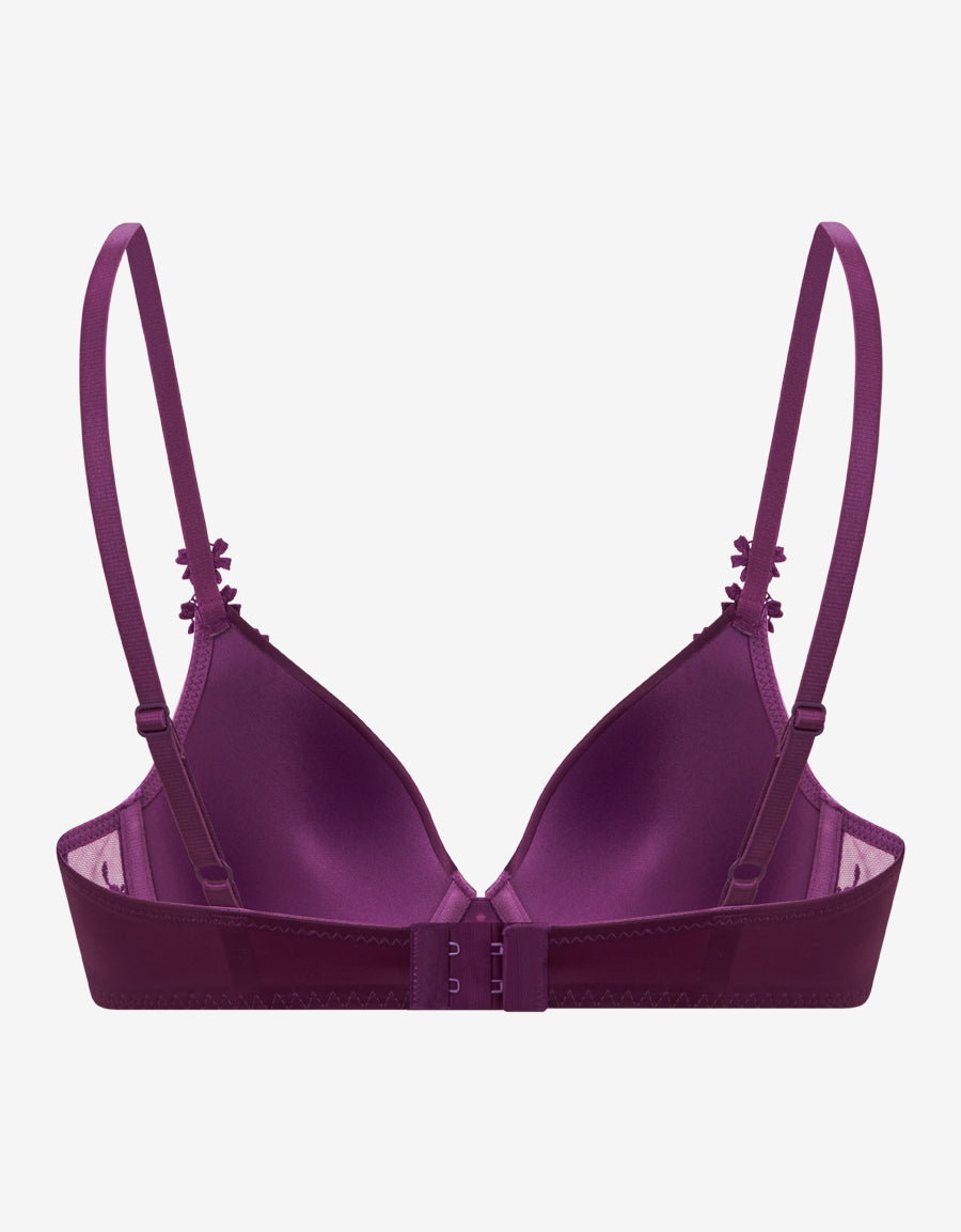 Microfibre Lightly Padded Plunge Bra