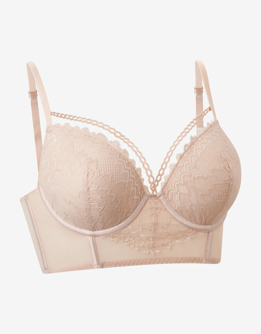 Nude Plunge Push-Up Bra