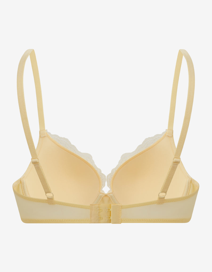 Yellow Plunge Push-Up Bra