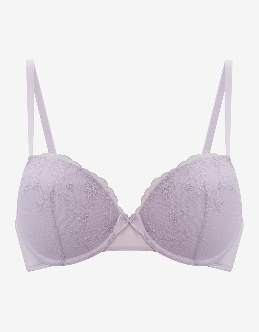 Embroidery Balconette Bra