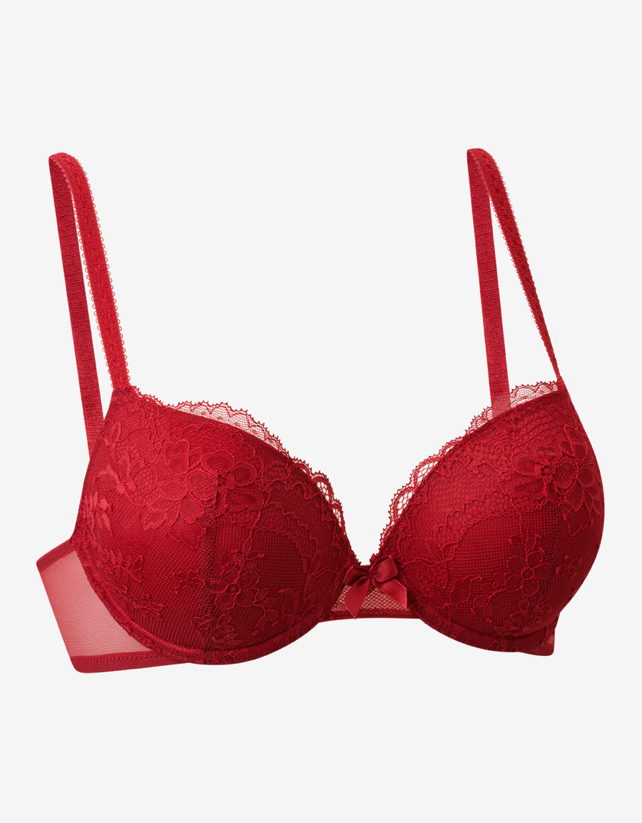 Lace Plunge Push-Up Bra