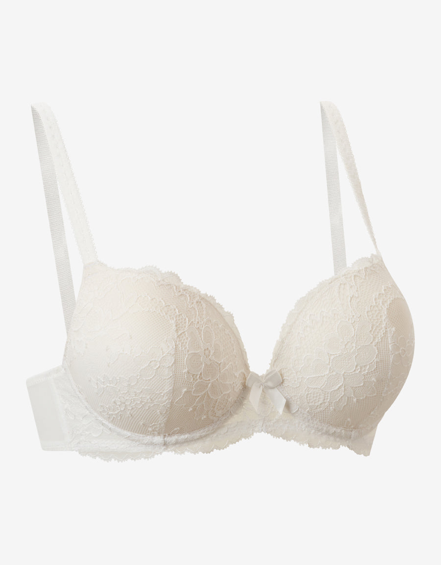White Plunge Push-Up Bra