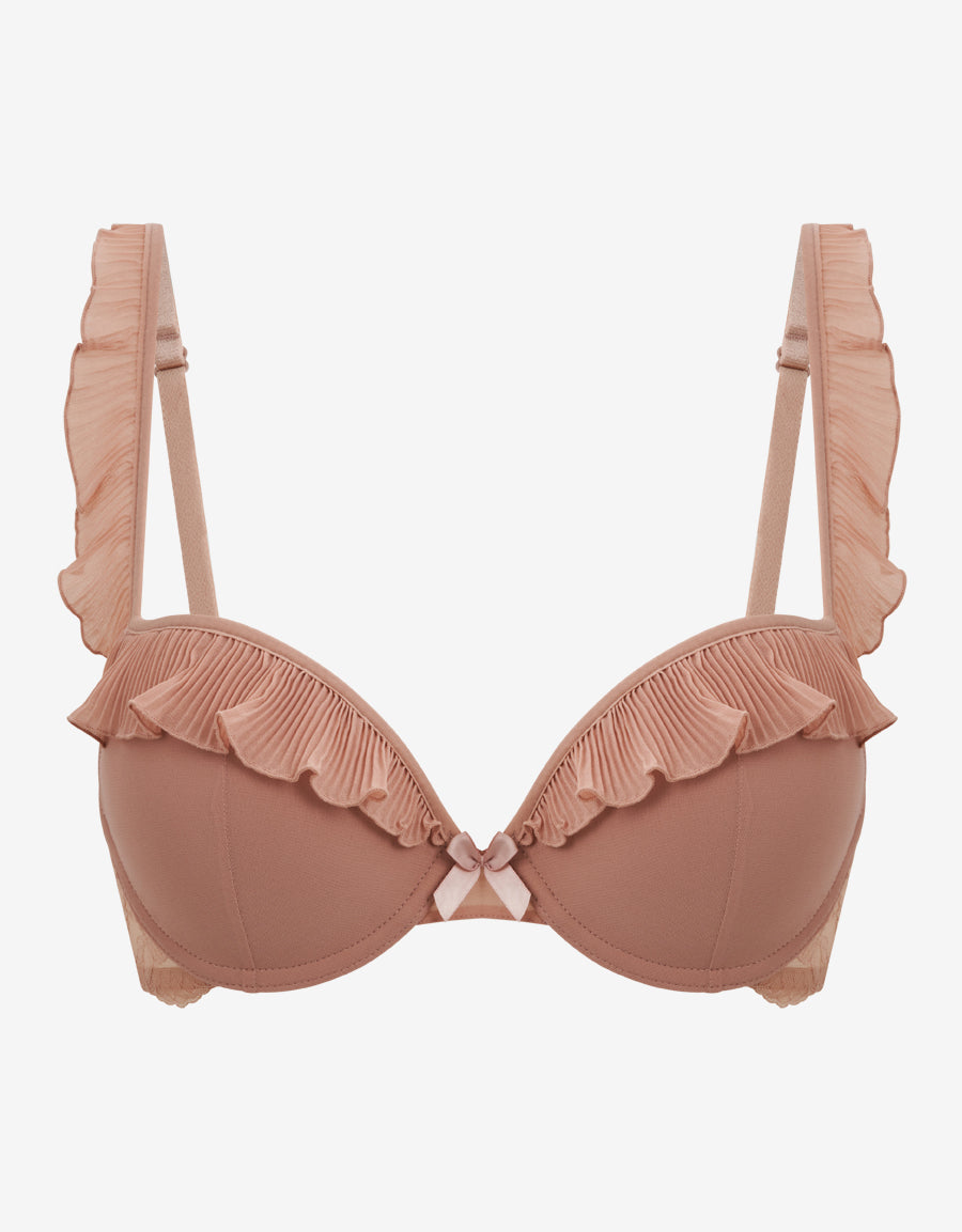 Chiffon Plunge Bra