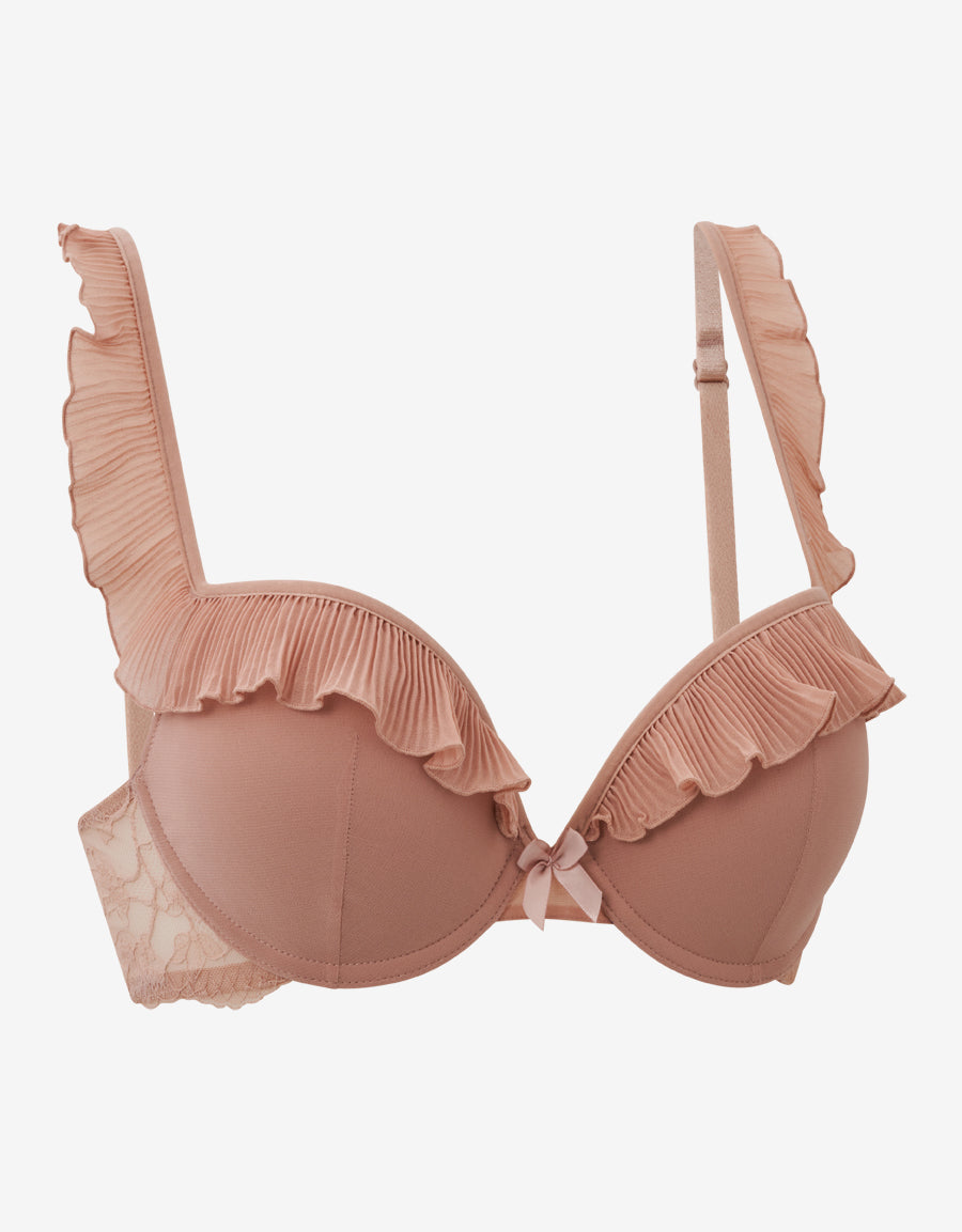 Chiffon Plunge Bra