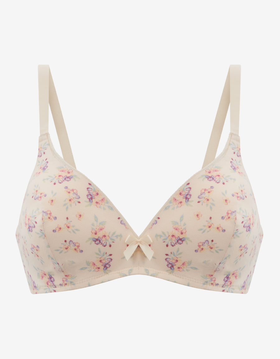 Cotton Non Wired Plunge Bra