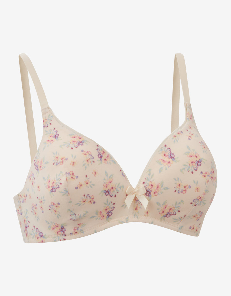 Cotton Non Wired Plunge Bra