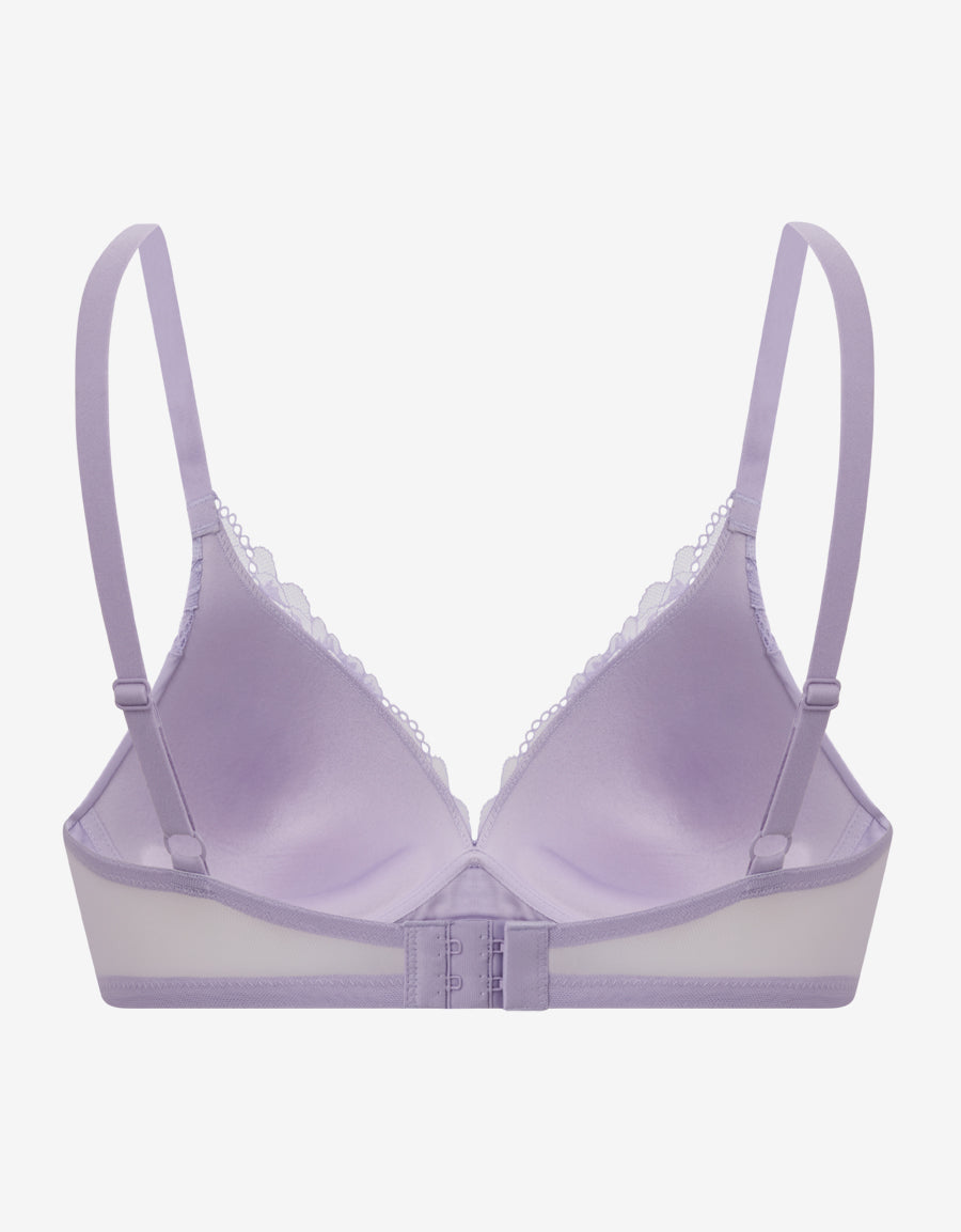 Lilac Non Wired Plunge Bra